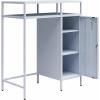 imageNovogratz Cache Metal LockerStyle Mini Refrigerator Organizer ParchmentPowder Blue