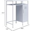 imageNovogratz Cache Metal LockerStyle Mini Refrigerator Organizer ParchmentPowder Blue