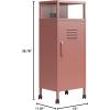 imageNovogratz Cache Metal LockerStyle Mobile Storage Cart Powder BlueDusy Rose