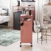 imageNovogratz Cache Metal LockerStyle Mobile Storage Cart Powder BlueDusy Rose