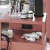 imageNovogratz Cache Metal LockerStyle Mobile Storage Cart Powder BlueDusy Rose
