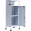 imageNovogratz Cache Metal LockerStyle Mobile Storage Cart Powder BluePowder Blue