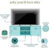 imageNovogratz Cache Metal LockerStyle TV Stand for TVs up to 65quot Mint