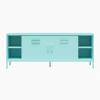 imageNovogratz Cache Metal LockerStyle TV Stand for TVs up to 65quot Mint