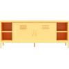imageNovogratz Cache Metal LockerStyle TV Stand for TVs up to 65quot OrangeYellow