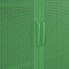 imageNovogratz Channing 2 Door Accent CabinetMesh Metal Locker Kelly GreenKelly Green