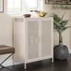 imageNovogratz Channing 2 Door Accent CabinetMesh Metal Locker Kelly GreenParchment