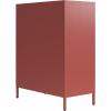 imageNovogratz Channing 2 Door Accent CabinetMesh Metal Locker Kelly GreenTerracotta
