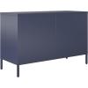 imageNovogratz Channing 2 Door Storage CabinetMesh Metal Locker NavyNavy