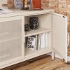 imageNovogratz Channing 2 Door Storage CabinetMesh Metal Locker NavyParchment