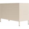 imageNovogratz Channing 2 Door Storage CabinetMesh Metal Locker NavyParchment