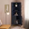 imageNovogratz Channing Corner Storage Cabinet with 2 Doors Navy BlueNavy