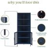 imageNovogratz Channing Corner Storage Cabinet with 2 Doors Navy BlueNavy