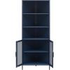 imageNovogratz Channing Corner Storage Cabinet with 2 Doors Navy BlueNavy