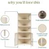 imageNovogratz Channing Corner Storage Cabinet with 2 Doors Navy BlueParchment