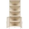 imageNovogratz Channing Corner Storage Cabinet with 2 Doors Navy BlueParchment