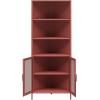 imageNovogratz Channing Corner Storage Cabinet with 2 Doors Navy BlueTerracotta