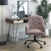 imageNovogratz Her Majesty Office Chair with Casters Adjustable Height and Swivel Motion Gray Linen