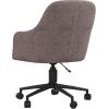 imageNovogratz Her Majesty Office Chair with Casters Adjustable Height and Swivel Motion Gray Linen