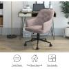 imageNovogratz Her Majesty Office Chair with Casters Adjustable Height and Swivel Motion Gray Linen