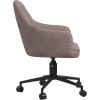 imageNovogratz Her Majesty Office Chair with Casters Adjustable Height and Swivel Motion Gray Linen