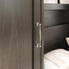 imageNovogratz Her Majesty Single Wardrobe Side Storage Cabinet Black Oak