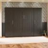 imageNovogratz Her Majesty Single Wardrobe Side Storage Cabinet Black Oak