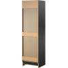 imageNovogratz Her Majesty Single Wardrobe Side Storage Cabinet Black Oak