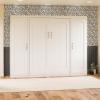 imageNovogratz Her Majesty Single Wardrobe Side Storage Cabinet White