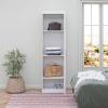 imageNovogratz Her Majesty Single Wardrobe Side Storage Cabinet White
