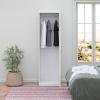 imageNovogratz Her Majesty Single Wardrobe Side Storage Cabinet White