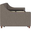 imageNovogratz Her Majesty Upholstered Daybed and Trundle Twin over Twin Grey LinenGrey Linen