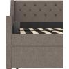 imageNovogratz Her Majesty Upholstered Daybed and Trundle Twin over Twin Grey LinenGrey Linen