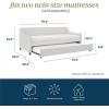 imageNovogratz Her Majesty Upholstered Daybed and Trundle Twin over Twin Grey LinenIvory