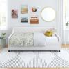 imageNovogratz Her Majesty Upholstered Daybed and Trundle Twin over Twin Grey LinenIvory