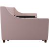 imageNovogratz Her Majesty Upholstered Daybed and Trundle Twin over Twin Grey LinenPink Linen