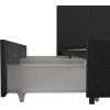 imageNovogratz Kelly Upholstered Bed with Underbed Storage Drawers and Clean Lined Headboard Queen Dark Gray LinenDark Gray Linen