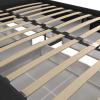 imageNovogratz Kelly Upholstered Bed with Underbed Storage Drawers and Clean Lined Headboard Queen Dark Gray LinenDark Gray Linen