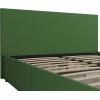 imageNovogratz Kelly Upholstered Bed with Underbed Storage Drawers and Clean Lined Headboard Queen Dark Gray LinenGreen Linen