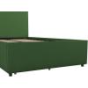 imageNovogratz Kelly Upholstered Bed with Underbed Storage Drawers and Clean Lined Headboard Queen Dark Gray LinenGreen Linen