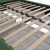 imageNovogratz Kelly Upholstered Bed with Underbed Storage Drawers and Clean Lined Headboard Queen Dark Gray LinenGreen Linen