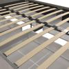 imageNovogratz Kelly Upholstered Bed with Underbed Storage Drawers and Clean Lined Headboard Queen Dark Gray LinenLight Gray
