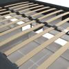imageNovogratz Kelly Upholstered Bed with Underbed Storage Drawers and Clean Lined Headboard Queen Dark Gray LinenNavy