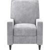 imageNovogratz Lana Pushback Living Room Accent Chair Light Gray Velvet Recliner DA2025779NLight Gray Velvet