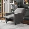 imageNovogratz Lana Pushback Living Room Accent Chair Light Gray Velvet Recliner DA2025779NLight Gray Velvet