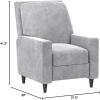 imageNovogratz Lana Pushback Living Room Accent Chair Light Gray Velvet Recliner DA2025779NLight Gray Velvet