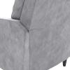 imageNovogratz Lana Pushback Living Room Accent Chair Light Gray Velvet Recliner DA2025779NLight Gray Velvet