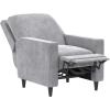 imageNovogratz Lana Pushback Living Room Accent Chair Light Gray Velvet Recliner DA2025779NLight Gray Velvet