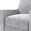 imageNovogratz Lana Pushback Living Room Accent Chair Light Gray Velvet Recliner DA2025779NLight Gray Velvet