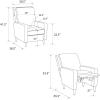 imageNovogratz Lana Pushback Living Room Accent Chair Light Gray Velvet Recliner DA2025779NLight Gray Velvet